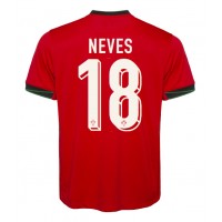 Camisa de Futebol Portugal Ruben Neves #18 Equipamento Principal Europeu 2024 Manga Curta